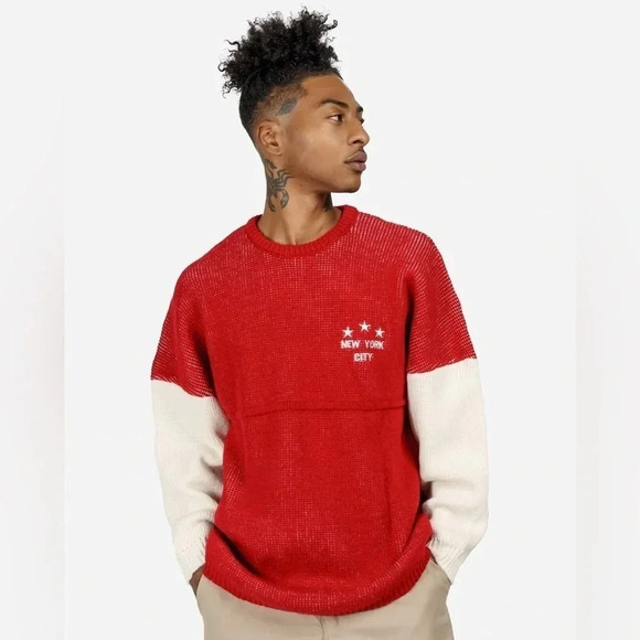 SPIRIT JERSEY NEW YORK STATE KNIT SWEATER UNISEX S - Picture 4 of 7